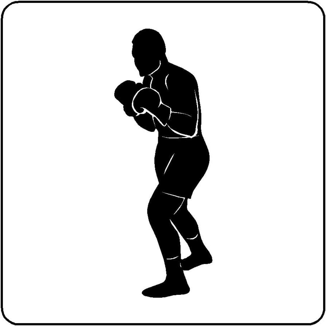 Boxer Wall Decal Removable Boxing Wall Sticker Etsy