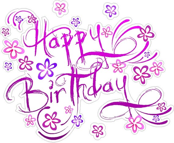 Joyeux Anniversaire Collement Electrostatique Fenetre Etsy Joyeux Anniversaire Collement Electrostatique Fenetre Etsy