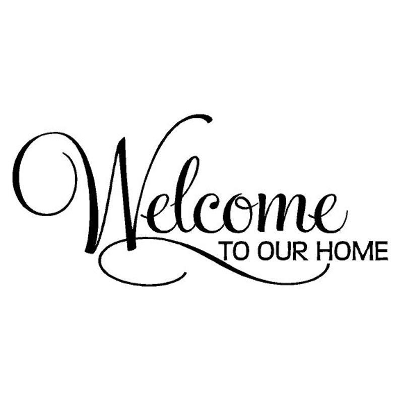 To Our Home Entryway Wall Quotes Words Sayings Etsy