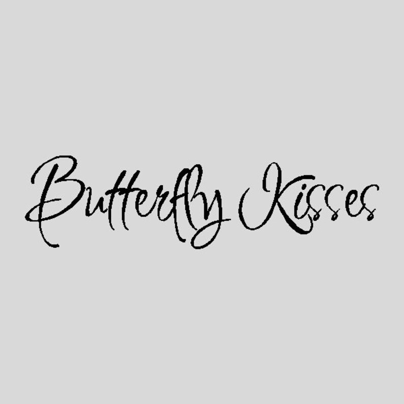 Butterfly Kisses...Nursery Wall Quotes Words Sayings Removable Etsy