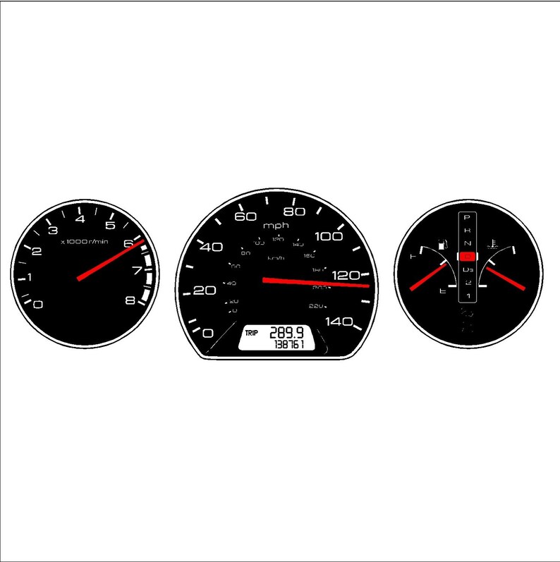 Auto car Dashboard Gauges Wall Decal Removable Auto Gauge Etsy