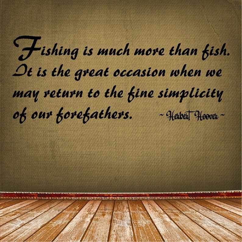 Fishing is Much More Than Fish....fishing Wall Quote Words Etsy