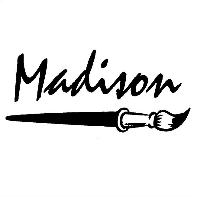 Personalized Paint Brush Wall Decal Removable Artist Wall Etsy