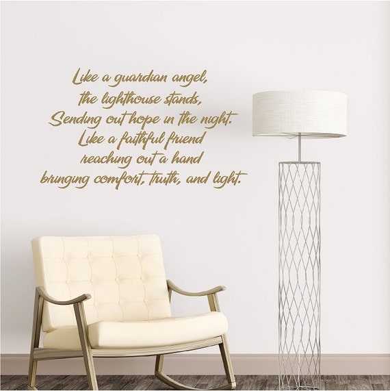 Like A Guardian Angel The Lighthouse Inspirational Wall Es Sayings Words Lettering Removable Inspiring Decal Like A Guardian Angel The Lighthouse Inspirational Wall Es Sayings Words Lettering Removable Inspiring Decal