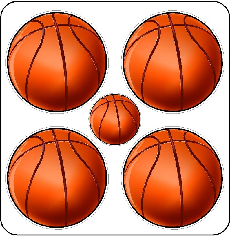 Peel and Stick Basketball Stickers Removable and Etsy