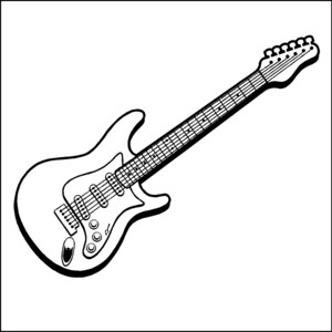 electric guitar decal removable guitar wall sticker etsy