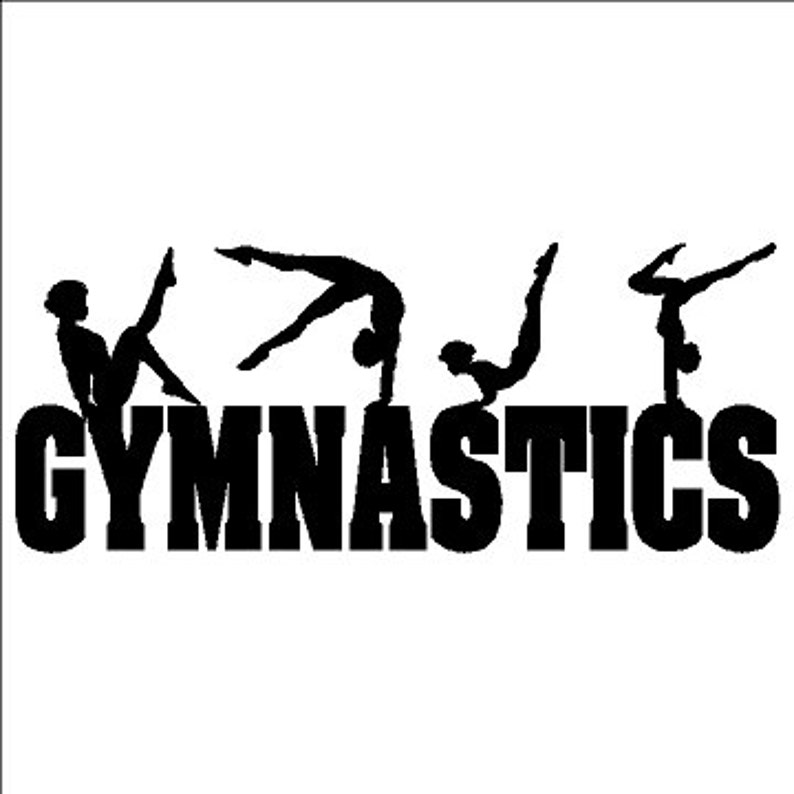 Gymnastics Wall Decal Sticker Removable Wall Art Etsy