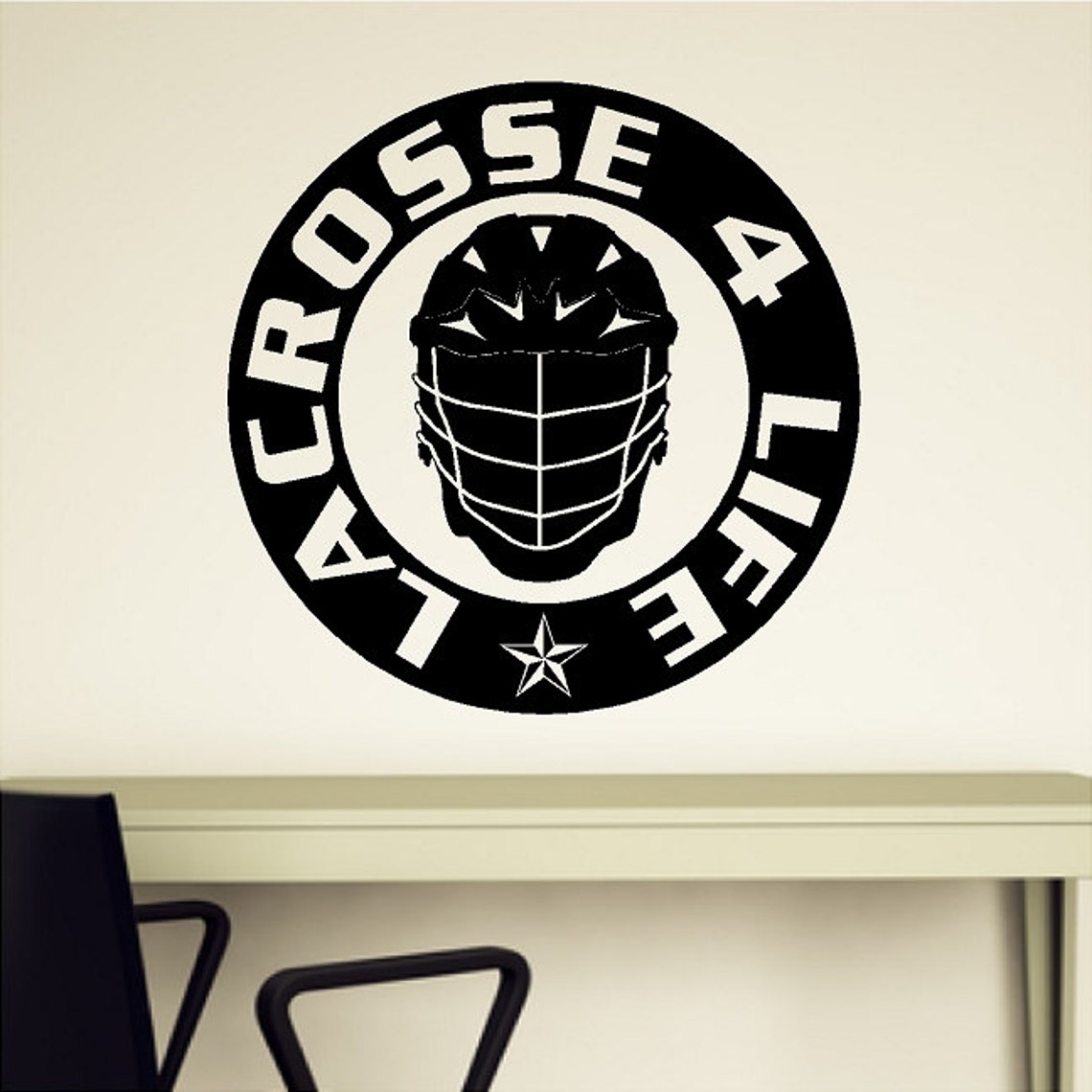 Lacrosse Wall Decal Removable Lacrosse Wall Sticker 22 Etsy