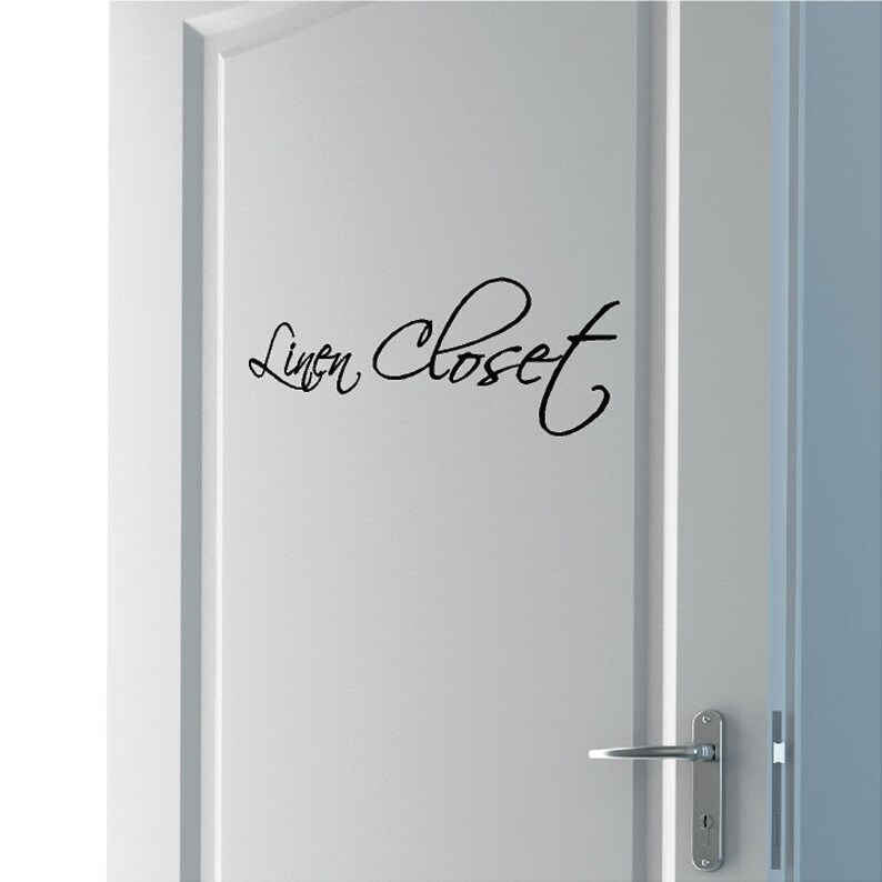 Linen Closet Wall Decal Quotes Words Sayings Removable Laundry Etsy