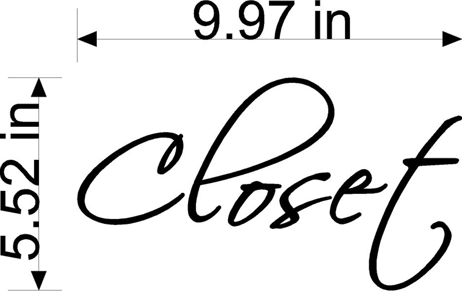 Closet Wall Decal Removable Closet Wall Sticker Lettering Etsy