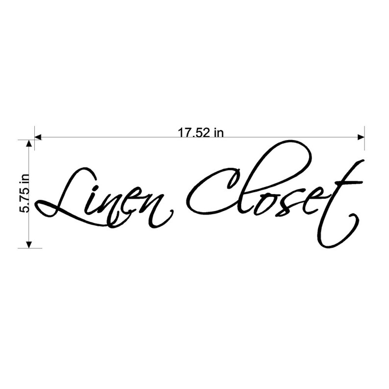 Linen Closet Wall Decal Quotes Words Sayings Removable Laundry Etsy