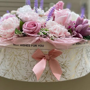 Handmade Soap Flower Bouquet – Natural Soap Gift for Her – Unique Floral Arrangement – Mother’s Day, Birthday, Spa Gift, Bridal Shower
