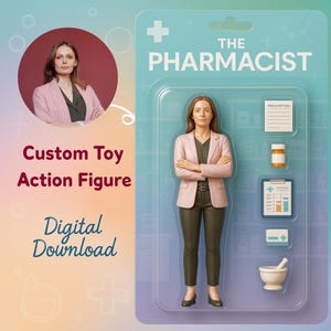 Personalized Action Figure Toy Box, Turn Yourself Into a Custom Digital Portrait