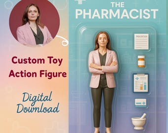 Personalized Action Figure Toy Box, Turn Yourself Into a Custom Digital Portrait