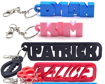 Customizable 3D Text Keychain: Personalized Name Tag