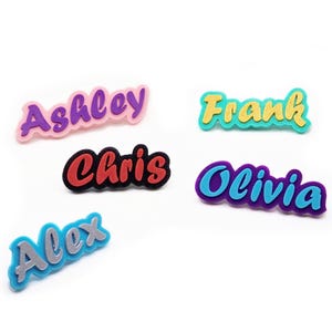 Custom Name Charms, Funny Signs and Letters - Shoe Decorations Charms - Perfect Customize Charm, Cool Pins, Two Colors charms