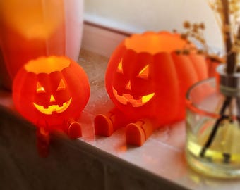Light Up Pumpkins - Battery Powered Halloween Decorations