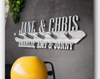 Custom Wall Key Holder: Personalized Entryway Organizer