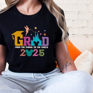 Disney Grad 2025 Shirt, Graduation Castle Family Trip Shirt, Magic Kingdom Graduate Trip Shirt, Class of 2025 Shirt, Mickey Grad Shirt