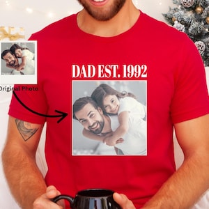 Custom Photo Dad Shirt, Custom Photo Shirt for Dad Grandpa, Fathers Day Shirt, Fathers Day Gift 2025, Grandpa Gift, Dad Gift