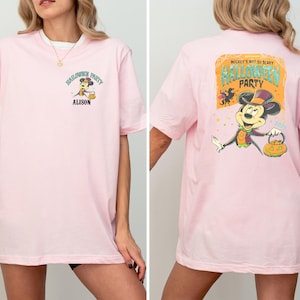 Mickey&#39;s Not So Scary Halloween Party Shirt, Disney Halloween Party Shirt, Mickey and Friends Halloween Shirt, Custom Disney Halloween Shirt