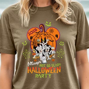 Disney Halloween 2025 Shirt, 2025 Mickey nicht so beängstigend Halloween Party Shirt, Disney Halloween Party Shirt, Halloween Familie passende Shirts