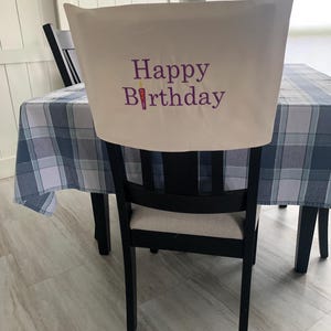 Birthday chair cover, classroom, celebration, student chair, teacher gift, school, party, home, work