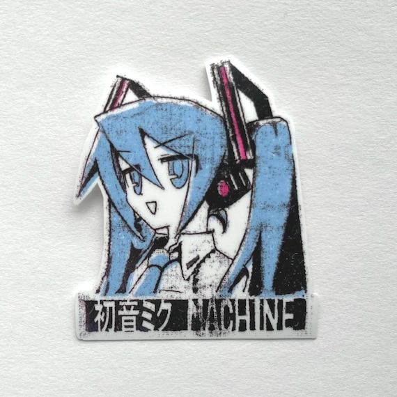 Grunge Hatsune Miku Sticker - Miku Machine
