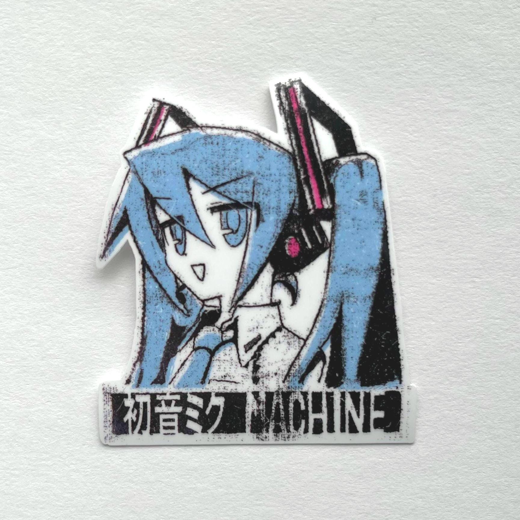 Grunge Hatsune Miku Sticker - Miku Machine