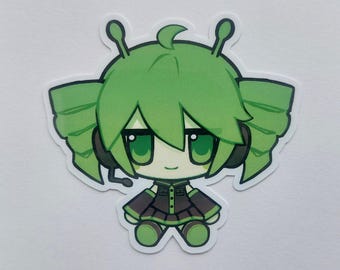 Alien Kasane Teto Sticker Chibi Gnarp Gnarp Ver.