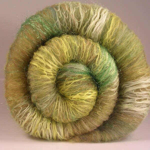 Green Ambition - Merino Soysilk Luxury Batt 2oz SALE