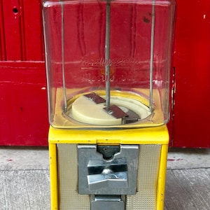 Máquina expendedora de caramelos y nueces de vidrio vintage con forma de águila del noroeste, A&A PO Carter, juguete de chicles, caramelos y nueces a granel