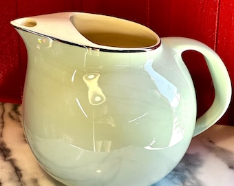 Vintage Universal Ballerina Pitcher: Mid-Century Modern Platinum Accent