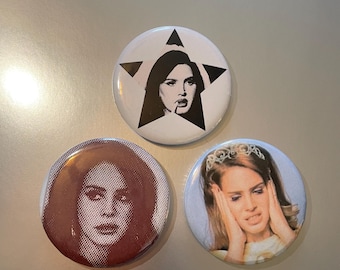 Lana Del Rey 2,5 &#39;Zoll Pin-Pack (3 Pins)