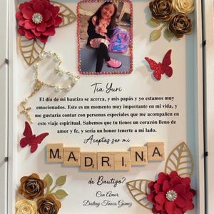 Godparents proposal shadow box