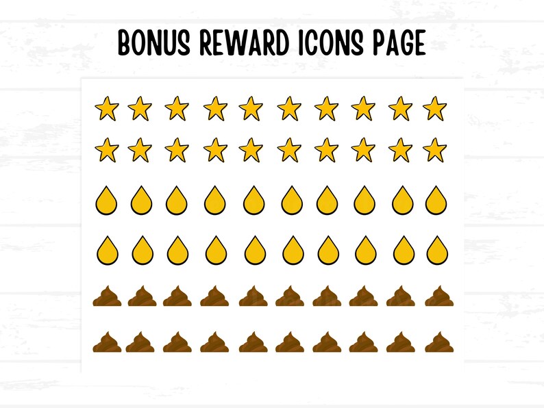 Construction Potty Training Chart for Toddler Boy, Potty Reward Sticker ...