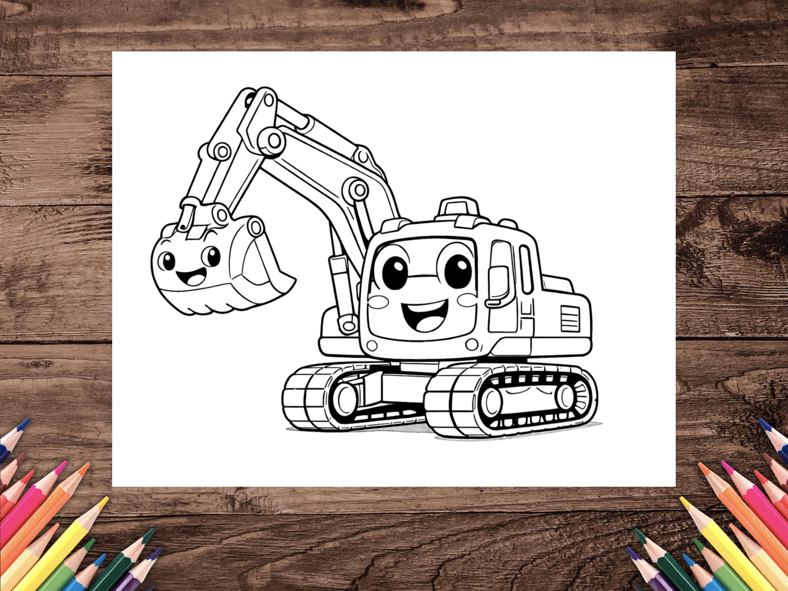 Printable Construction Activity Sheet for Boys Birthday Party, Kids ...