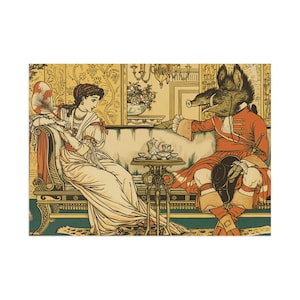 Skurrile Fine Art Postkarten, Vintage Tiermotive, Grußkarten, Einzigartiges, Kunstdekor, Geschenkideen