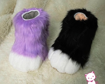 21 Colors! Slipper Fursuit Feet Sole Paws, Fursuit Shoes, Soft Foot Sole Paws, Fursuit Foot Paw, Cosplay Fluffy Paw, Kemono Foot Paw,Gifts