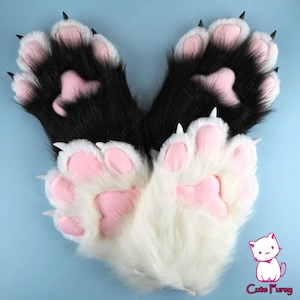 17 Colors！Fursuit Furry Cat Paws With Claw, Cosplay Costume Glover, Fursuit Cat Gloves, Cosplay Fursuit Paws, Dog Paws, Furry Cosplay Gifts