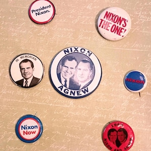 Juego de 7 botones de Nixon
