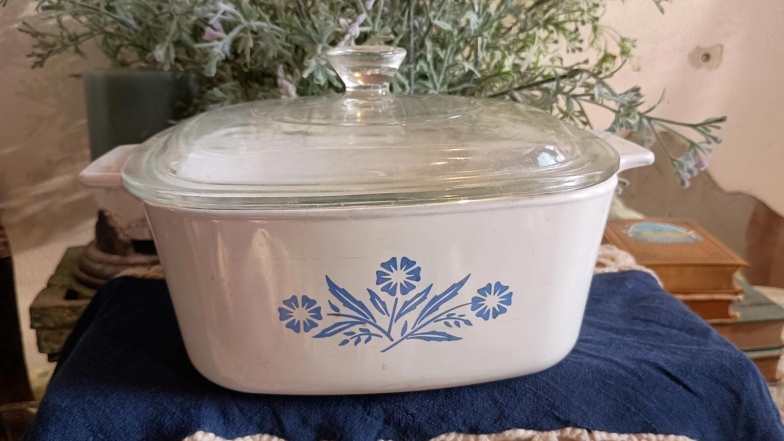 Corning korenbloem braadpan 60s 70s 80s