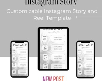 Boek nu: aanpasbare Instagram-boekings- en planningssjabloon voor kleine bedrijven