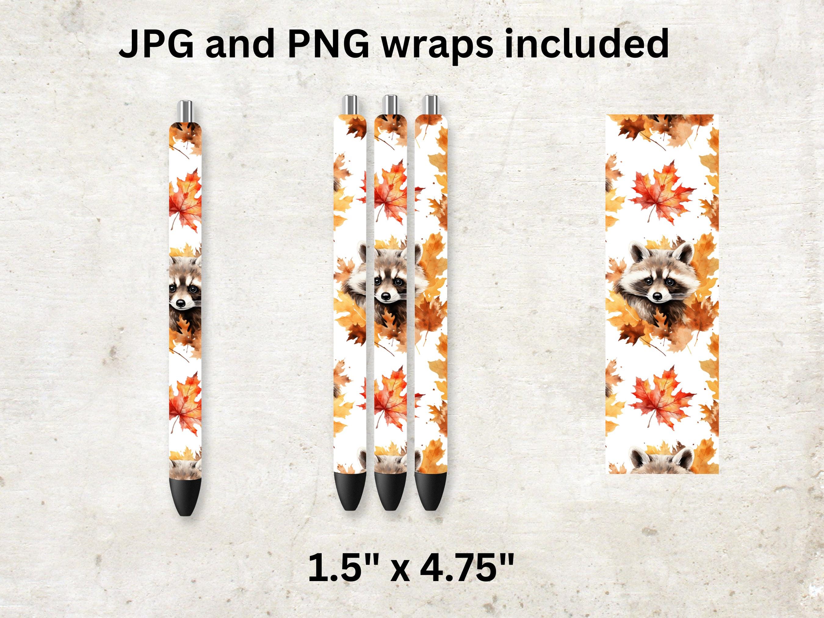 Raccoon Pen Wrap Bookmark PNG and JPG - Etsy