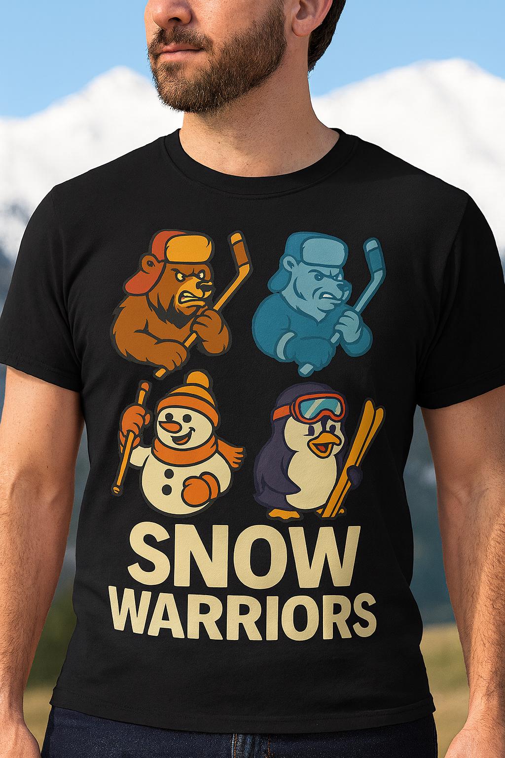 Unleash the frosty power of winter with the Snow Warriors Print! ❄️🐻⛄🐧...