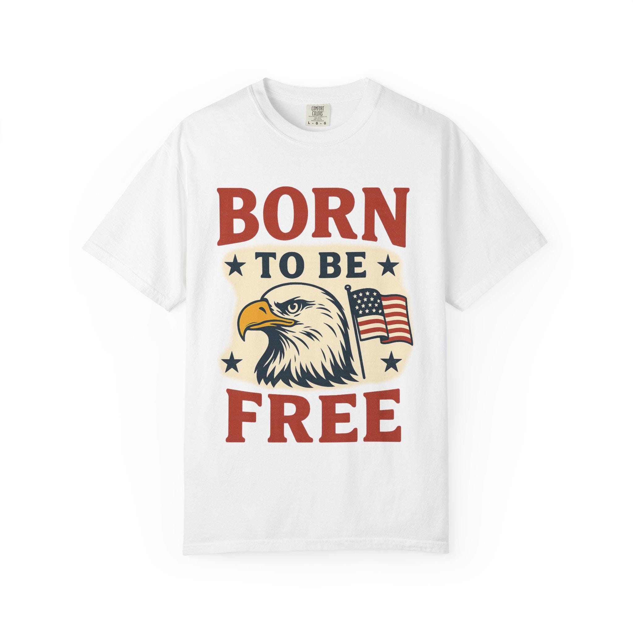 Embrace your freedom with this stylish Unisex Garment-Dyed T-shirt. De...