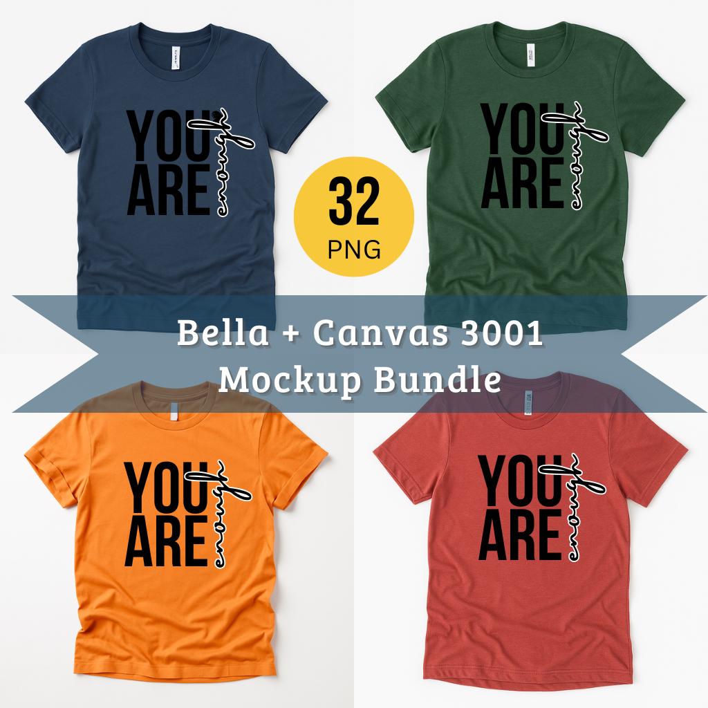 This Bella+Canvas 3001 Mockup Bundle is your all-in-one solution for p...