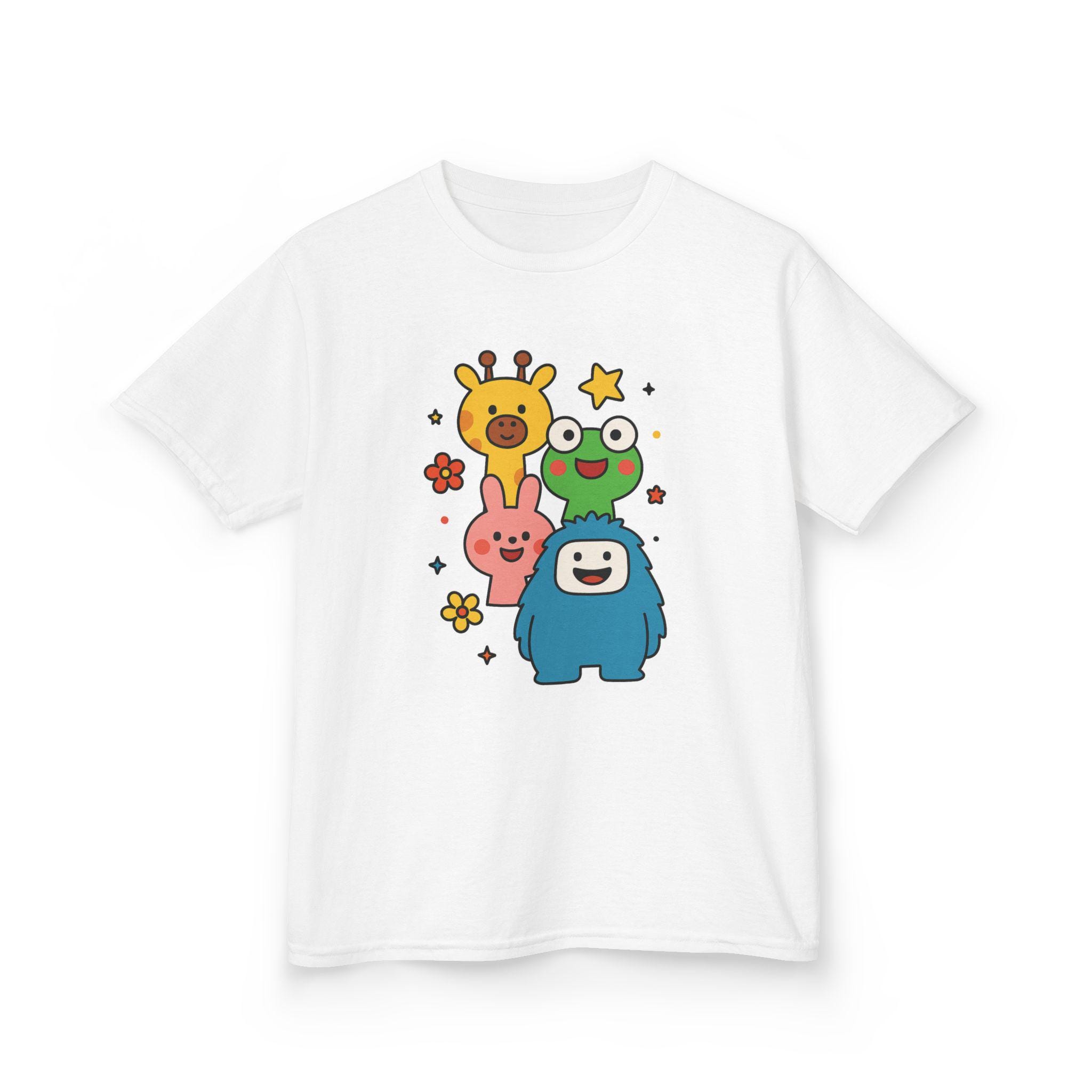 This cute Kids Tee features an adorable animal friends art print inclu...