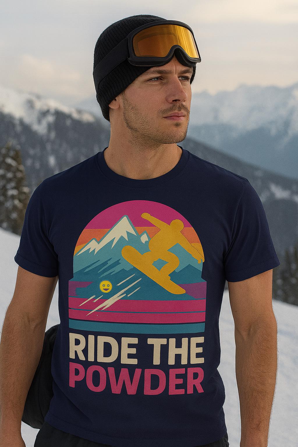 Hit the slopes in style with this Ride the Powder Snowboarding Shirt!...