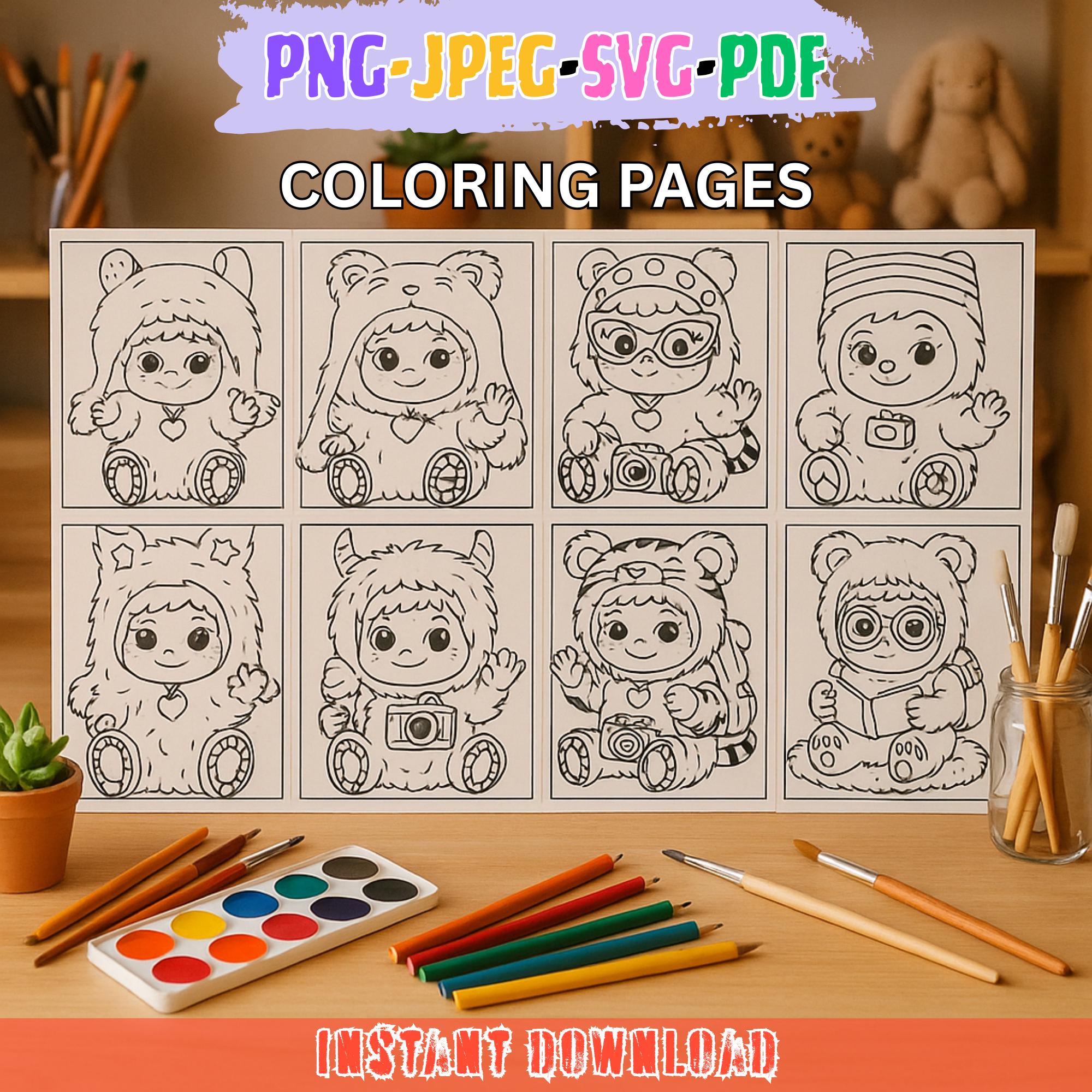Make coloring fun with this Lakuku Coloring Pages Bundle! 🧸🎨
This ador...